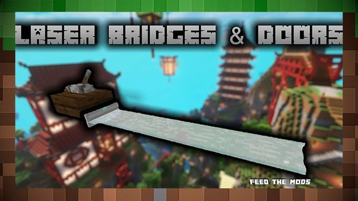 Мод Лазерные Мосты / Laser Bridges для Майнкрафт