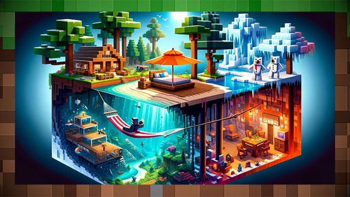 Пункт назначения Minecraft: найдите идеальный биом для отпуска своей мечты! для Майнкрафт