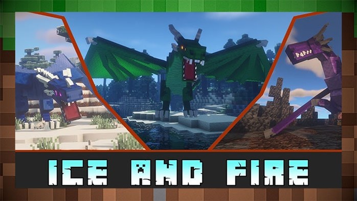 Мод Ice and Fire: Dragons / Лед и Пламя: Драконы для Майнкрафт
