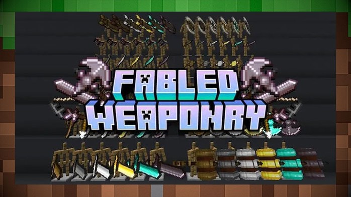 Мод Fabled Weaponry новое Оружие для Майнкрафт