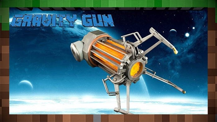 Мод Гравипушка - Cloro's Gravity Gun для Майнкрафт