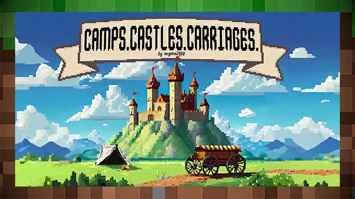 Мод Camps. Castles. Carriages / Лагеря. Замки. Коляски для Майнкрафт