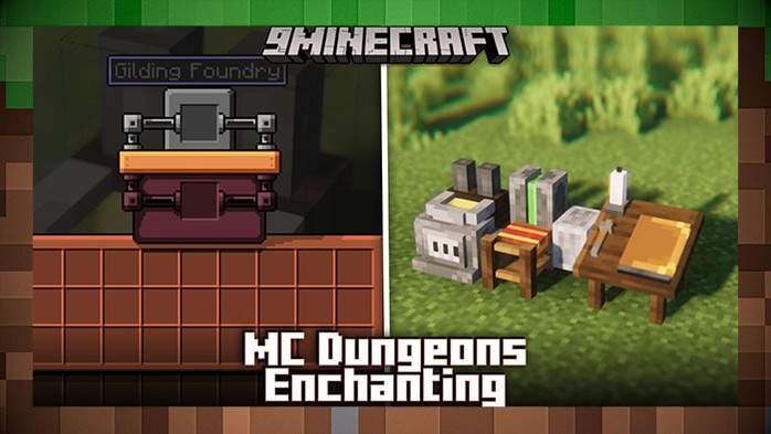 Мод MC Dungeons Enchanting | Новая система зачарования для Майнкрафт
