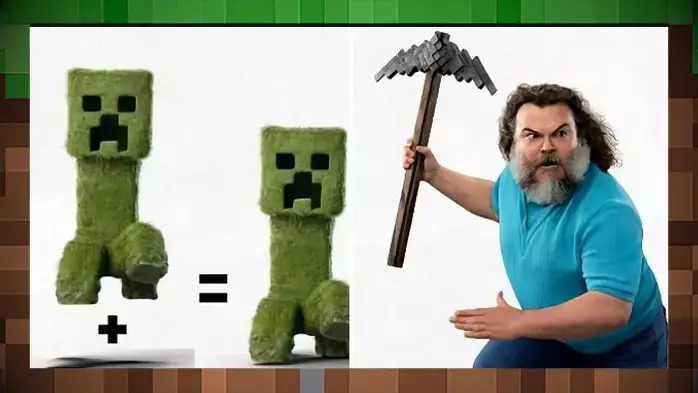 Фильм Minecraft: Утечка изображений Джека Блэка в роли Стива и мобов вас удивят!