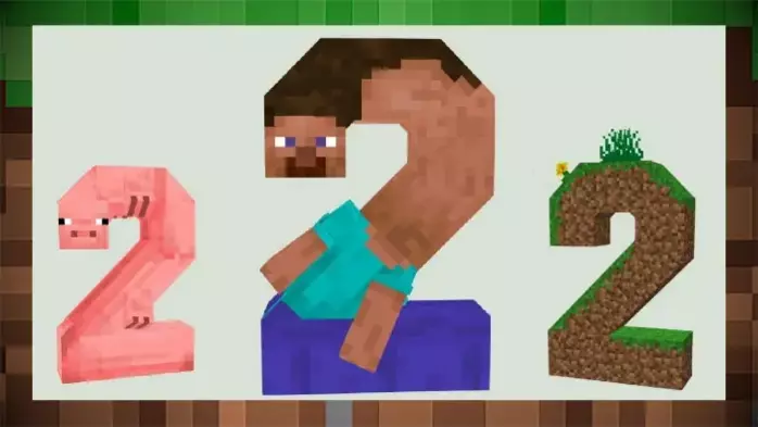 Minecraft 2: Моддер полностью изобретает Minecraft заново, заменяя все цифрой 2.