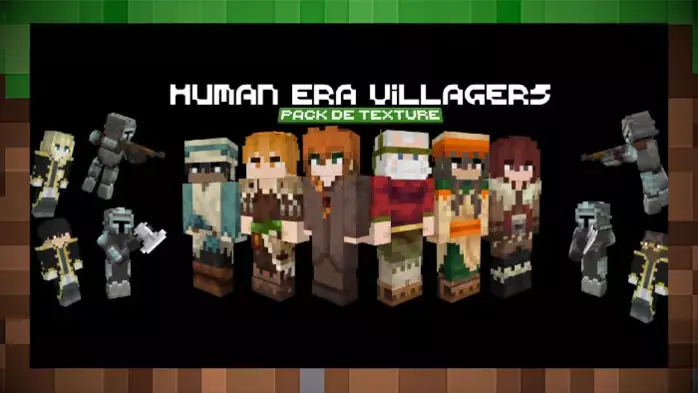 Текстуры  Human Era Villagers & Illagers X Fresh Animations