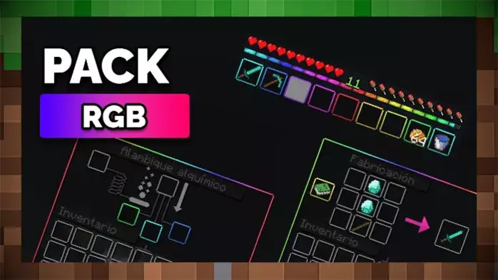 Текстуры Animated RGB GUI