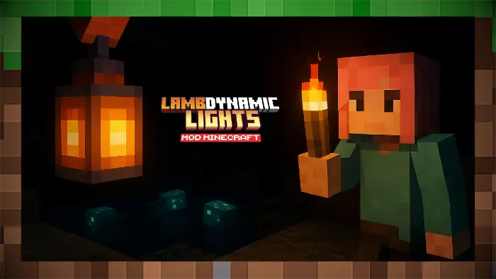 Мод LambDynamicLights: Осветите свои шаги для Майнкрафт