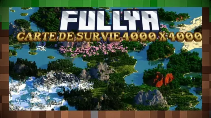 Карта Fullya – карта выживания размером 4000 x 4000 блоков