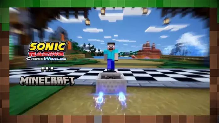 Minecraft приходит в Sonic Racing CrossWorlds