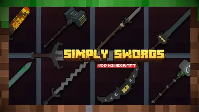 Мод Simply Swords: редкое оружие и особые способности