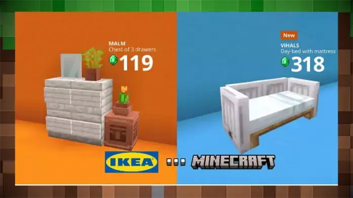 IKEA обновляет свою мебель, выпуская версию в стиле Minecraft
