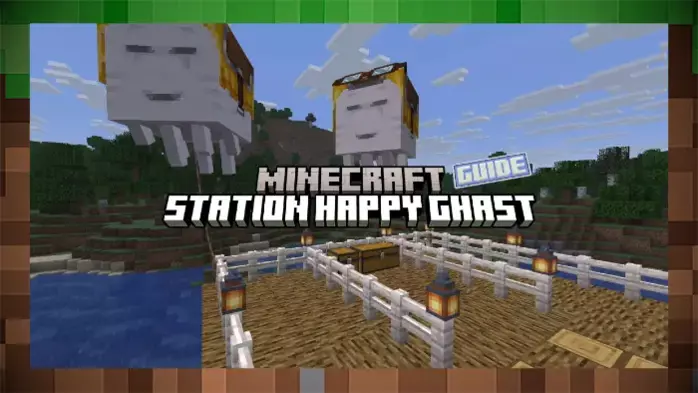 Постройте станцию ​​Happy Ghast, чтобы путешествовать по воздуху в Minecraft