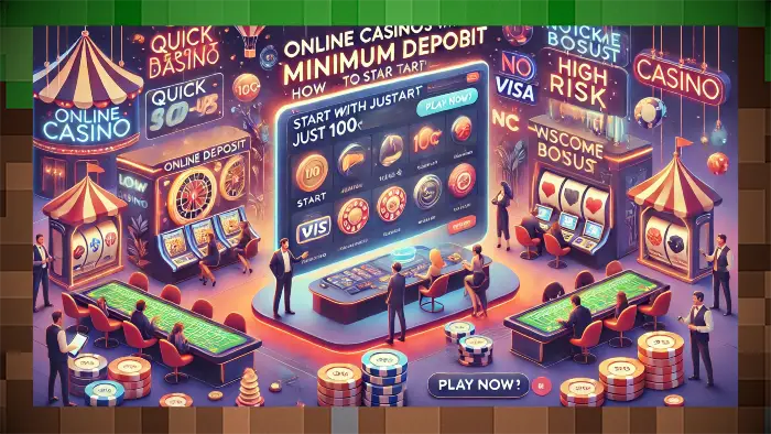 Онлайн казино с минимальным депозитом: как запускать игровой контент? для Майнкрафт
