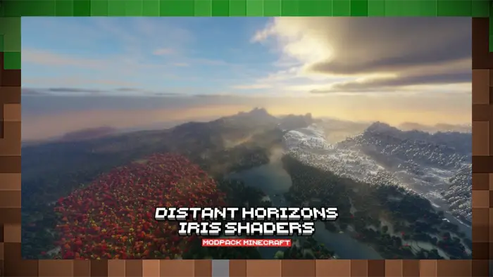 Шейдер Distant Horizons & Iris Shaders для Майнкрафт