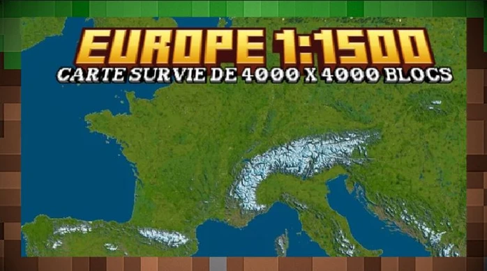 Карта ЕВРОПА в масштабе 1:1500