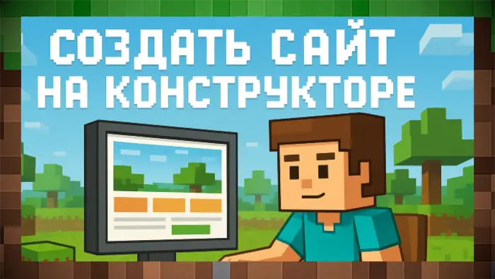 Как создать сайт на конструкторе и зачем это нужно даже поклонникам Minecraft для Майнкрафт