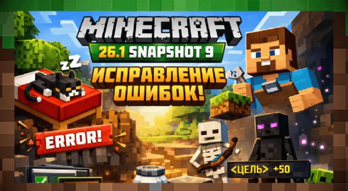 Скачать Minecraft 26.1: Snapshot