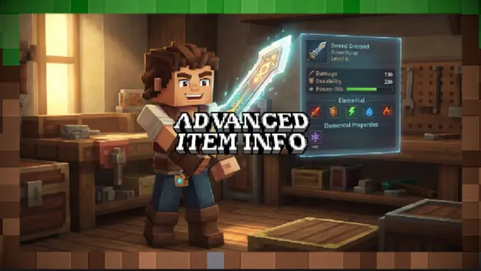 Мод Advanced Item Info информация о предметах в Hytale