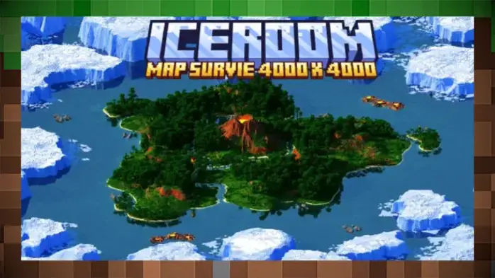 Карта Остров Iceroom 4000 x 4000