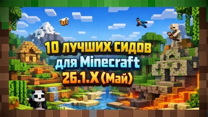 10 Лучших Сидов для Майнкрафт 26.1.Х за Май 2026