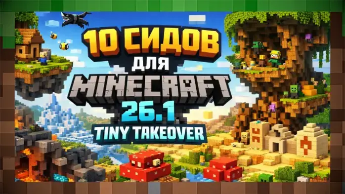 10 сидов для Minecraft 26.1 в Tiny Takeover