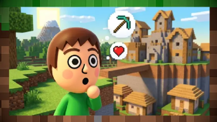 На Nintendo Switch игрок в Tomodachi Life воссоздает Minecraft вручную.