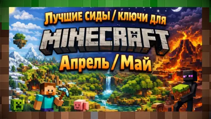 Лучшие сиды / ключи для Minecraft Апрель / Май на 2026 год