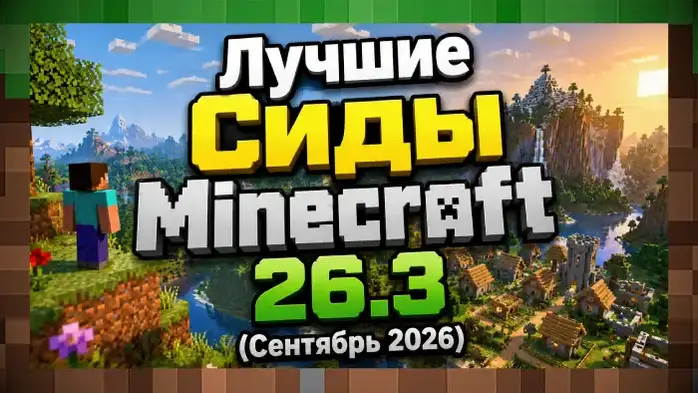 Лучшие сиды для Minecraft 26.3 (Сентябрь 2026): топ сидов
