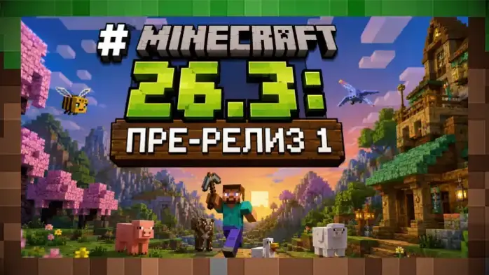 Скачать Minecraft 26.3 Пре-Релиз 1