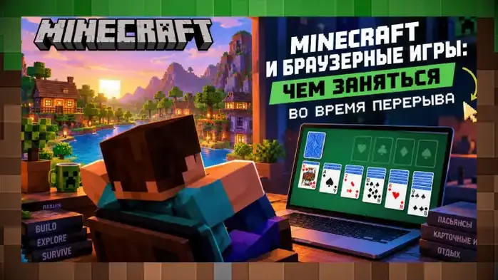 Minecraft и браузерные игры: чем заняться во время небольшого перерыва