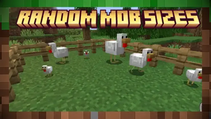 Мод «Случайные размеры мобов» / Random Mob Sizes