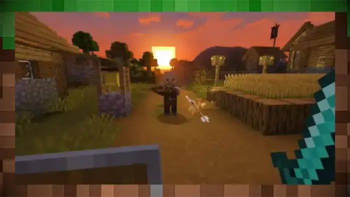 В Minecraft функция «Низкий щит» опускает щит, чтобы очистить поле зрения.
