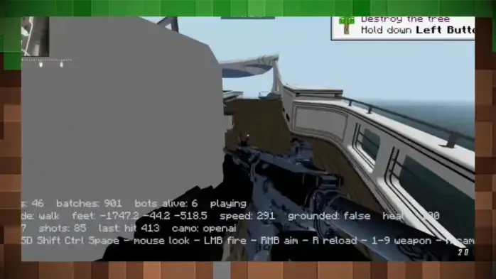 Call of Duty: Black Ops II запускается непосредственно в Minecraft